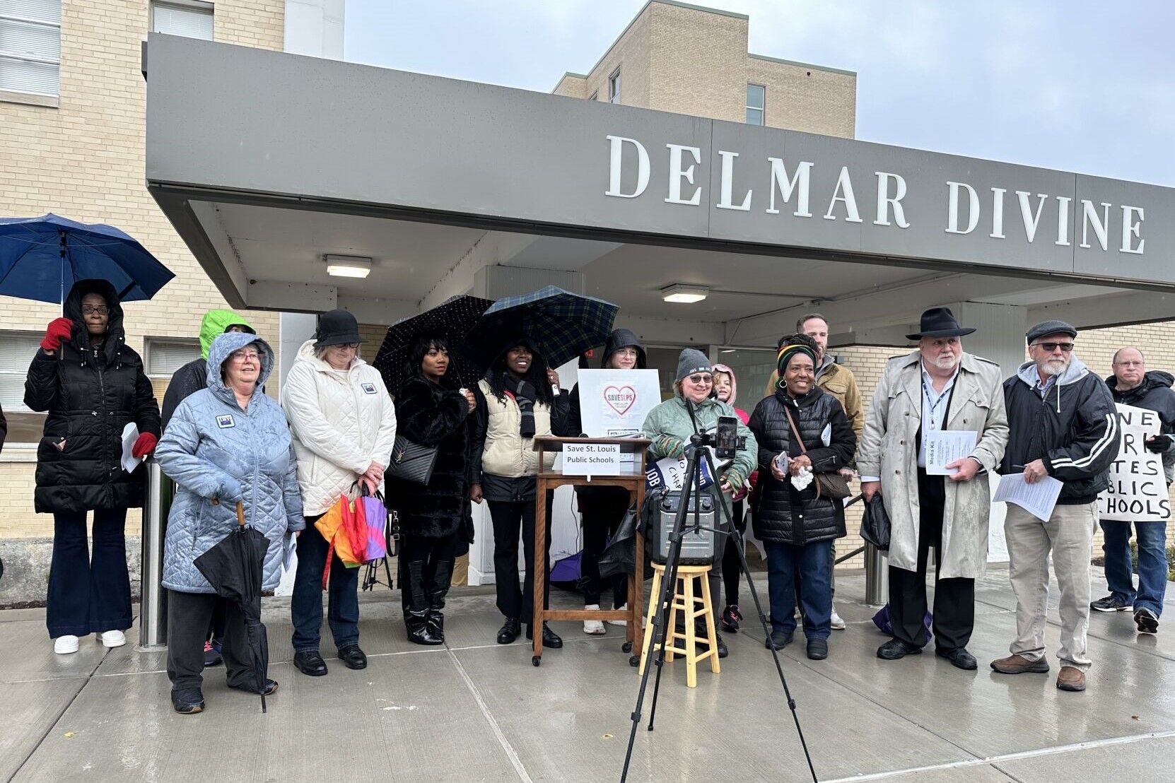Too many schools? St. Louis public education supporters protest new charter high